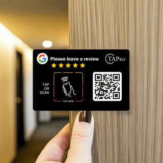 Google Review QR Code Card  | 3M NFC Chip Technology - TAPro