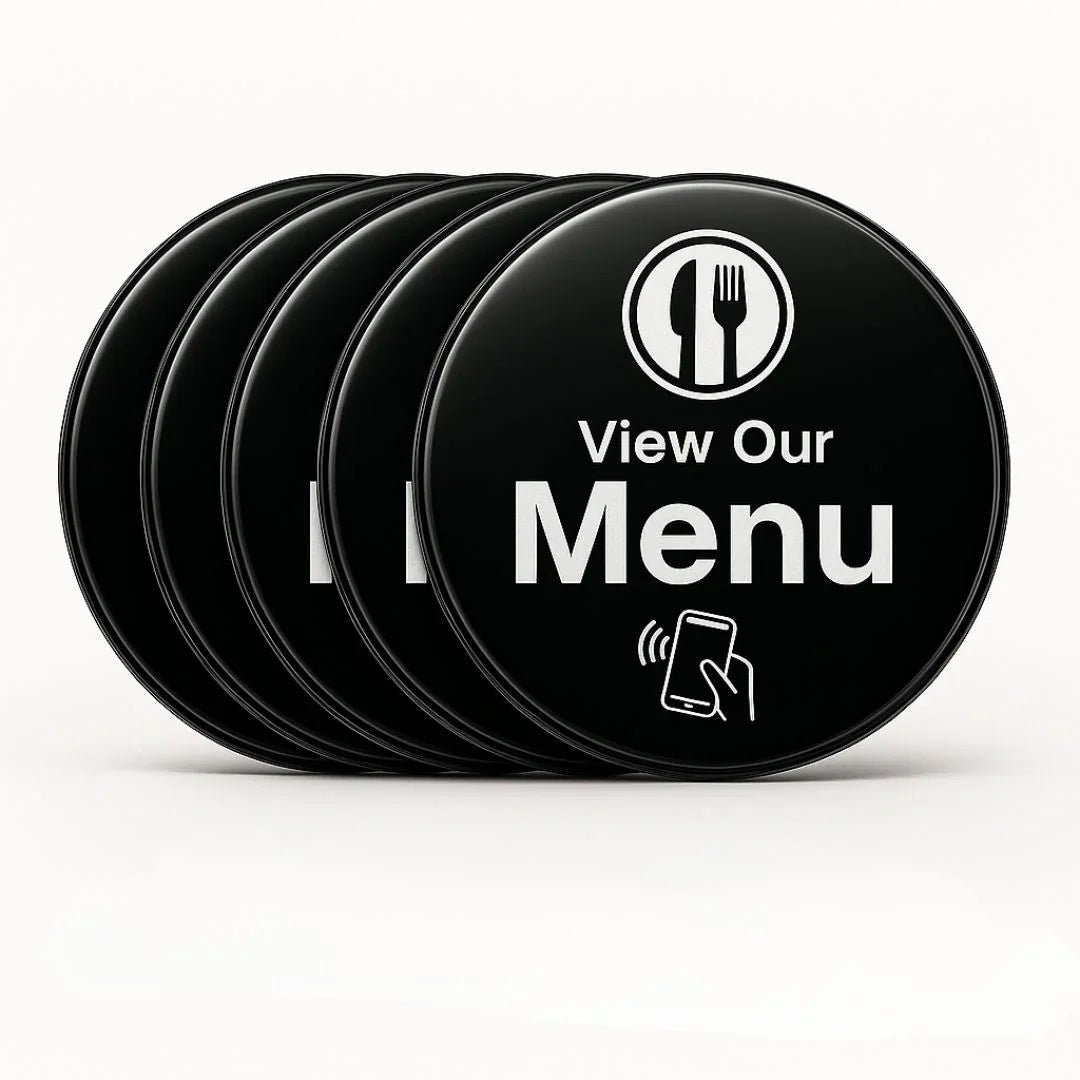 NFC Digital Restaurant Menu - Countertop One-Tap Table Sign