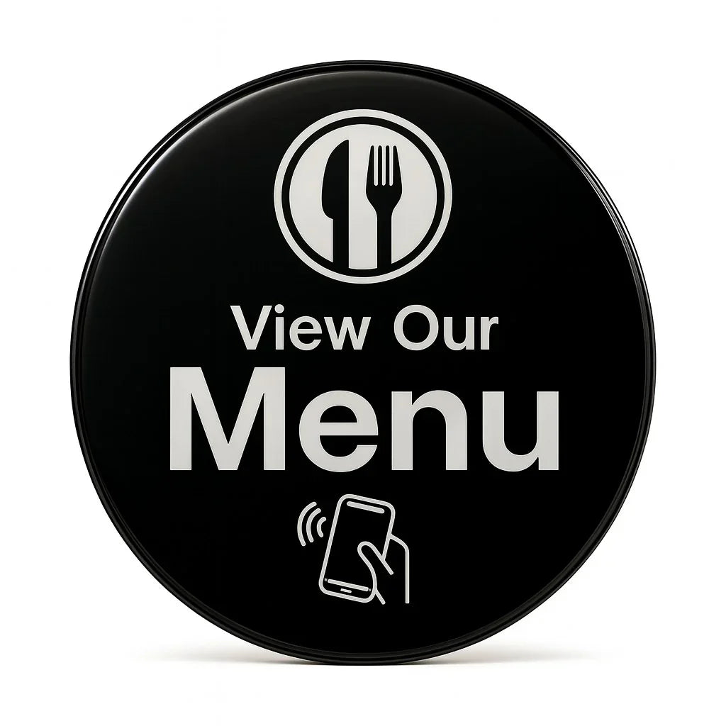 NFC Digital Restaurant Menu - Countertop One-Tap Table Sign