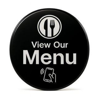 NFC Digital Restaurant Menu - Countertop One-Tap Table Sign