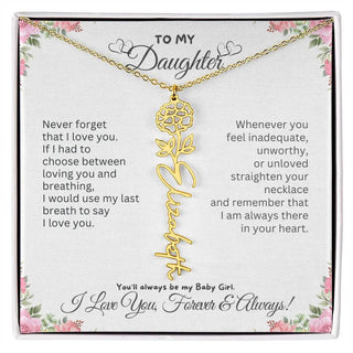 Birth Flower Necklace for Mom | Meaningful Mother's Day Gift from Daughter