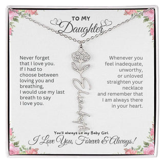Birth Flower Necklace for Mom | Meaningful Mother's Day Gift from Daughter