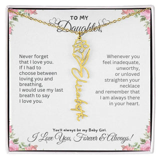 Birth Flower Necklace for Mom | Meaningful Mother's Day Gift from Daughter