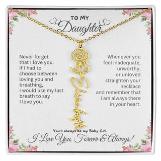 Birth Flower Necklace for Mom | Meaningful Mother's Day Gift from Daughter