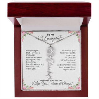 Birth Flower Necklace for Mom | Meaningful Mother's Day Gift from Daughter