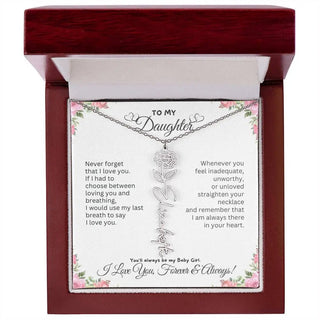 Birth Flower Necklace for Mom | Meaningful Mother's Day Gift from Daughter