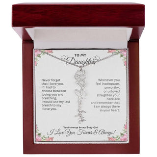 Birth Flower Necklace for Mom | Meaningful Mother's Day Gift from Daughter