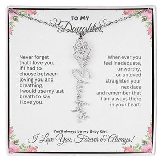 Birth Flower Necklace for Mom | Meaningful Mother's Day Gift from Daughter