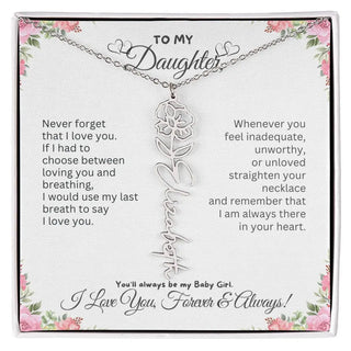 Birth Flower Necklace for Mom | Meaningful Mother's Day Gift from Daughter