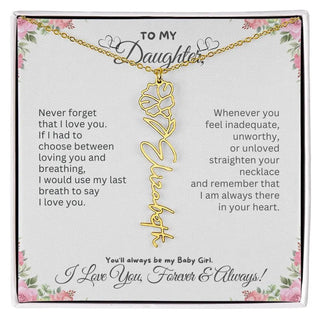 Birth Flower Necklace for Mom | Meaningful Mother's Day Gift from Daughter