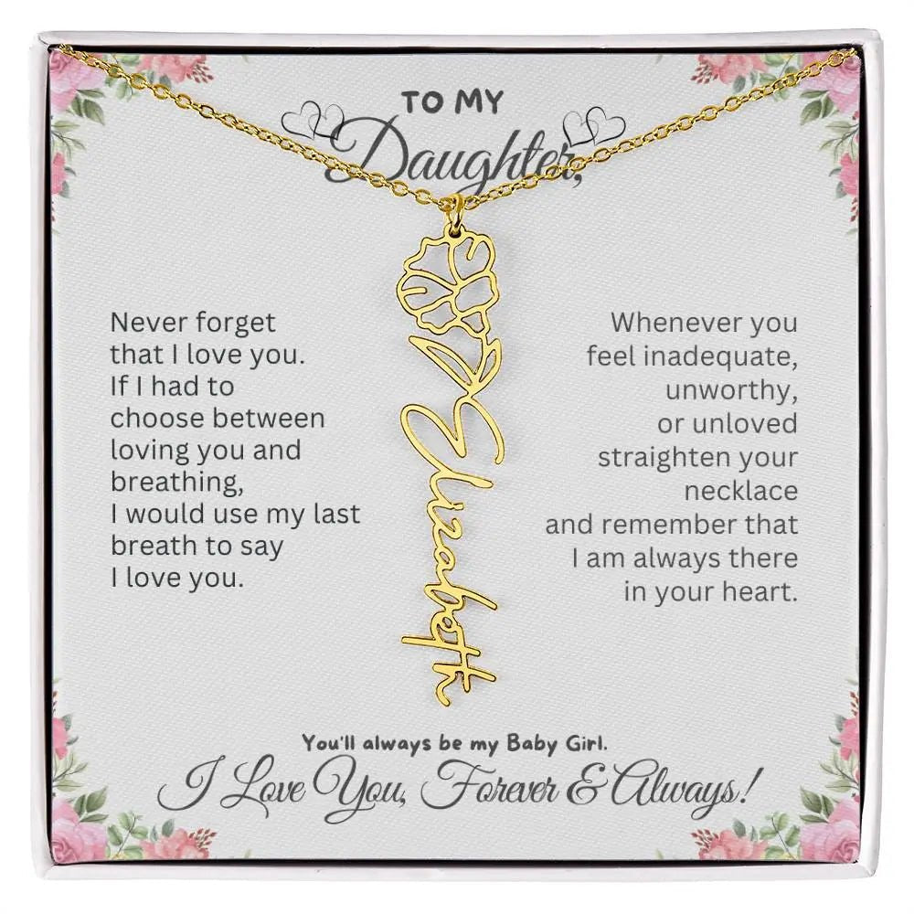 Birth Flower Necklace for Mom | Meaningful Mother's Day Gift from Daughter