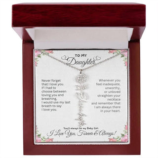 Birth Flower Necklace for Mom | Meaningful Mother's Day Gift from Daughter