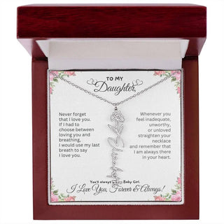 Birth Flower Necklace for Mom | Meaningful Mother's Day Gift from Daughter
