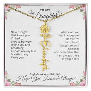 Birth Flower Necklace for Mom | Meaningful Mother's Day Gift from Daughter
