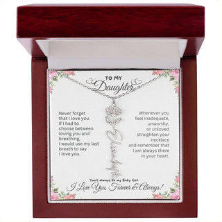 Birth Flower Necklace for Mom | Meaningful Mother's Day Gift from Daughter