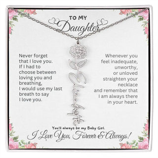 Birth Flower Necklace for Mom | Meaningful Mother's Day Gift from Daughter