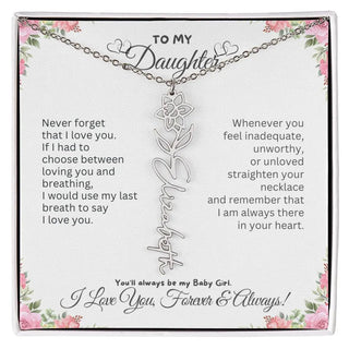 Birth Flower Necklace for Mom | Meaningful Mother's Day Gift from Daughter