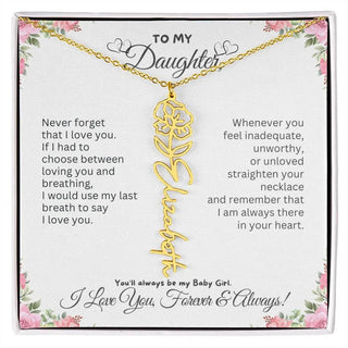 Birth Flower Necklace for Mom | Meaningful Mother's Day Gift from Daughter