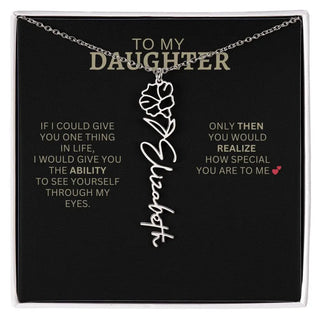 Birth Flower Necklace | Encouragement Gift for Daughter Going Through a Hard Time