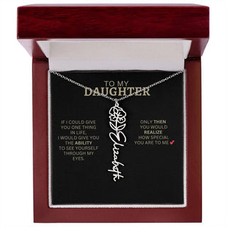 Birth Flower Necklace | Encouragement Gift for Daughter Going Through a Hard Time