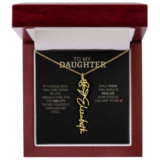 Birth Flower Necklace | Encouragement Gift for Daughter Going Through a Hard Time