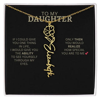 Birth Flower Necklace | Encouragement Gift for Daughter Going Through a Hard Time