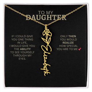 Birth Flower Necklace | Encouragement Gift for Daughter Going Through a Hard Time