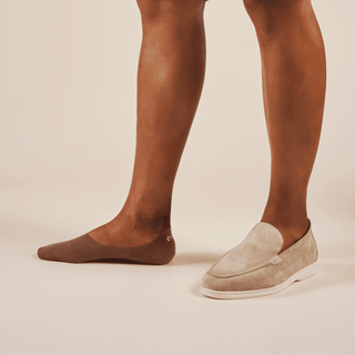 Unisex Cotton No Show Socks 5-Pack | Toffee Tan