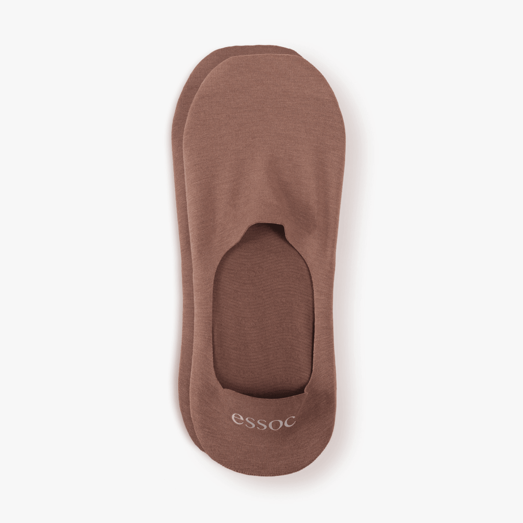 Unisex Cotton No Show Socks | Toffee Tan