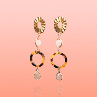 Catalina Jade + Sunstone Dangles