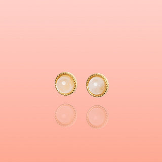 Maria Rose Quarts Studs Water Resistant