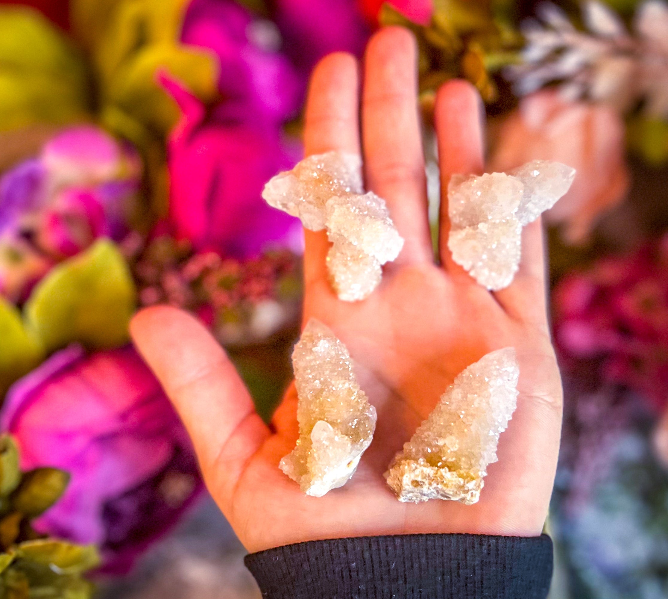 Spirit Quartz Points, Cactus Quartz Clusters, You Choose Size